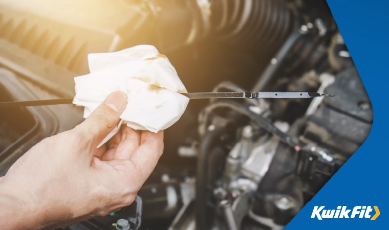 check your engine oil dipstick